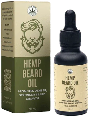 India Hemp Organics Hemp Beard Oil bottle of 30 ml oil