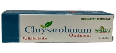 Wheezal Chrysarobinum Ointment tube of 25 gm ointment