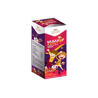 Allen Vasakof Honey Cough Syrup 4Kids bottle of 100 ml syrup