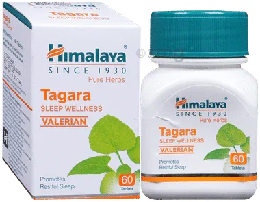 Himalaya Wellness Pure Herbs Tagara Tablet | Promotes Restful Sleep bottle of 60 tablets
