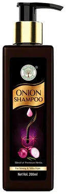 Wildvedic Naturals Onion Shampoo pump bottle of 200 ml shampoo