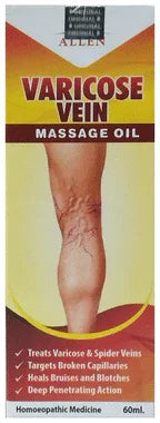 Allen Varicose Vein Massage Oil bottle of 60 ml oil