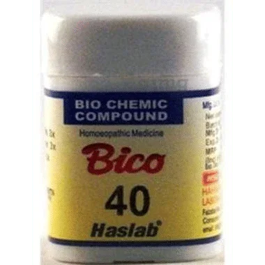 Haslab Bico 40 Biochemic Compound Tablet bottle of 20 gm tablet
