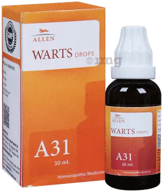 Allen A31 Warts Drop bottle of 30 ml drop