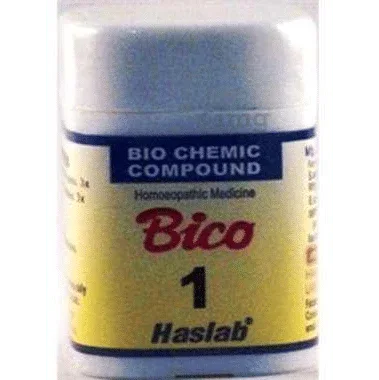 Haslab Bico 1 Biochemic Compound Tablet bottle of 20 gm tablet