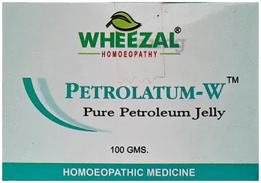 Wheezal Petrolatum-W Pure Petroleum Jelly jar of 100 gm jelly