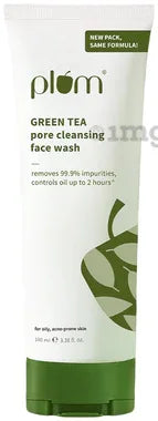 Plum Green Tea Pore Cleansing with Glycolic acid Face Wash tube of 100 ml face wash