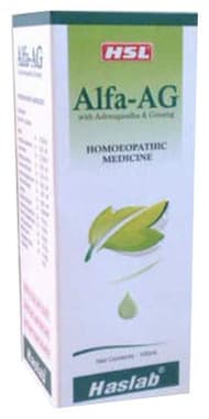 Haslab Alfa-AG With Ashwagandha & Ginseng Tonic bottle of 100 ml tonic