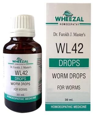 Wheezal WL42 Worm Drop bottle of 30 ml drop