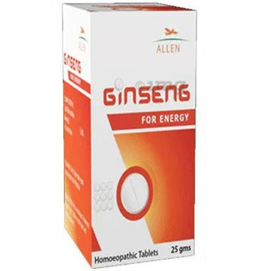 Allen Ginseng For Energy Tablet bottle of 25 gm tablet