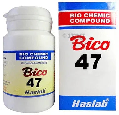 Haslab Bico 47 Biochemic Compound Tablet bottle of 20 gm tablet