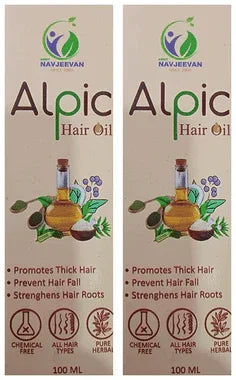 Amrit Navjeevan Alpic Hair Oil (100ml Each) combo pack of 2 bottles