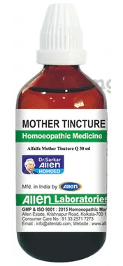 Allen Laboratories Alfalfa Mother Tincture Q bottle of 30 ml mother tincture