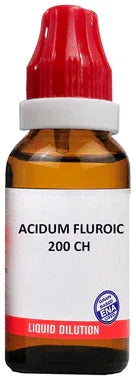 Bjain Acidum Fluroic Dilution 200 CH bottle of 30 ml dilution