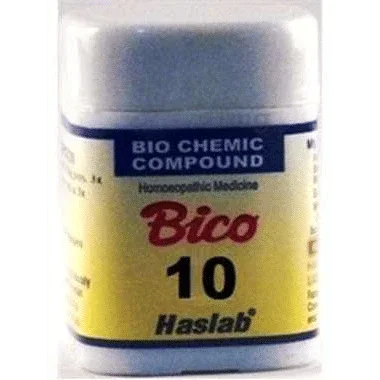 Haslab Bico 10 Biochemic Compound Tablet bottle of 20 gm tablet