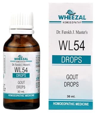 Wheezal WL54 Gout Drop bottle of 30 ml drop