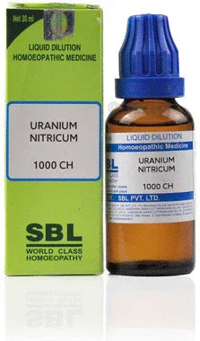 SBL Uranium Nitricum Dilution 1000 CH bottle of 30 ml dilution