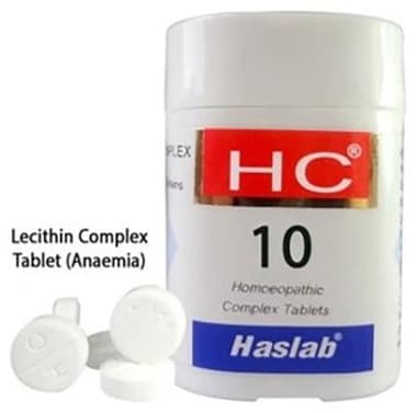 Haslab HC 10 Lecithin Complex Tablet bottle of 20 gm tablet