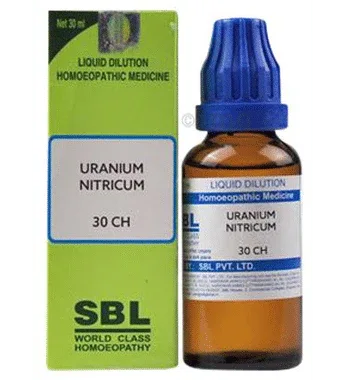 SBL Uranium Nitricum Dilution 30 CH bottle of 30 ml dilution