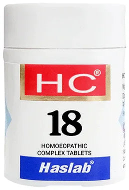 Haslab HC 18 Ledum Complex Tablet bottle of 550 gm tablet