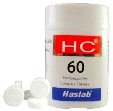 Haslab HC 60 Phytolacca Complex Tablet bottle of 20 gm tablet