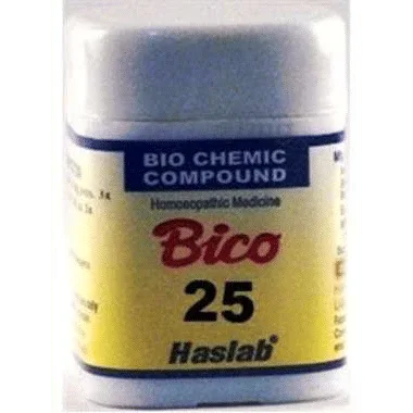 Haslab Bico 25 Biochemic Compound Tablet bottle of 20 gm tablet