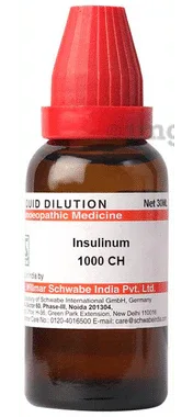 Dr Willmar Schwabe India Insulinum Dilution 1000 CH bottle of 30 ml dilution