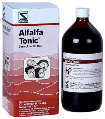 Dr Willmar Schwabe India Alfalfa General Health Tonic bottle of 100 ml tonic