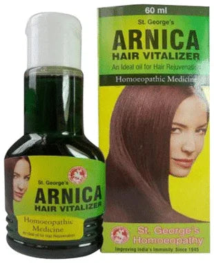 St. George’s Arnica Hair Vitalizer bottle of 60 ml oil