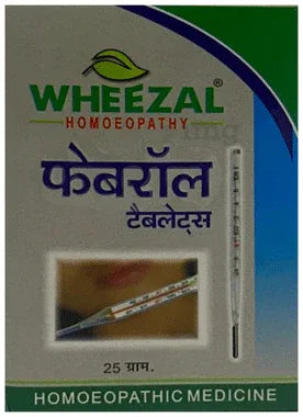 Wheezal Febral Tablet bottle of 25 gm tablet