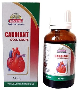 Wheezal Cardiant Gold Drop bottle of 30 ml drop