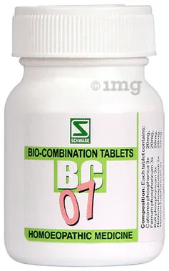 Dr Willmar Schwabe India Bio-Combination 07 (BC 07) Tablet bottle of 20 gm biocombination tablet