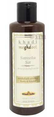 Khadi Meghdoot Satreetha Sat Shampoo bottle of 210 ml shampoo