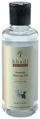 Khadi Shuddha Jasmine Massage Oil bottle of 210 ml oil