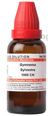 Dr Willmar Schwabe India Gymnema Sylvestre Dilution 1000 CH bottle of 30 ml dilution
