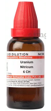 Dr Willmar Schwabe India Uranium Nitricum Dilution 6 CH bottle of 30 ml dilution