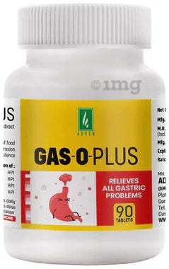 Adven Gas-O-Plus Tablet bottle of 90 tablets