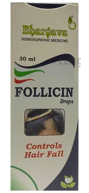 Bhargava Follicin Oral Drops bottle of 30 ml oral drops