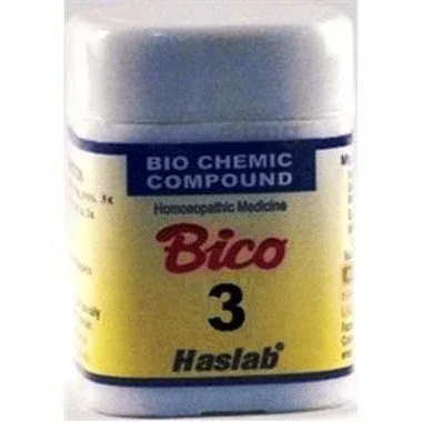 Haslab Bico 3 Biochemic Compound Tablet bottle of 20 gm tablet