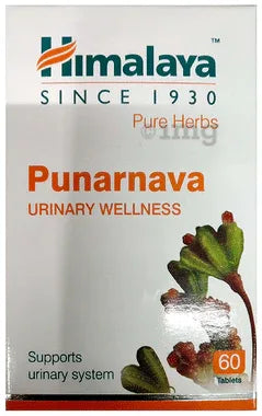 Himalaya Wellness Pure Herbs Punarnava Urinary Wellness Tablet bottle of 60 tablets