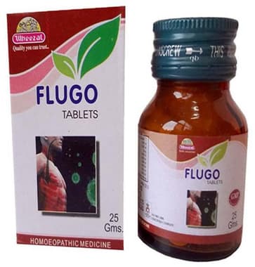 Wheezal Flugo Tablet bottle of 25 gm tablet