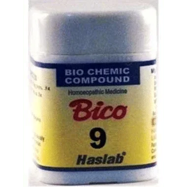 Haslab Bico 9 Biochemic Compound Tablet bottle of 20 gm tablet