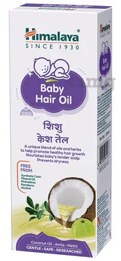Himalaya Baby Hair Oil | Promotes Hair Growth & Manages Scalp Dryness bottle of 100 ml oil