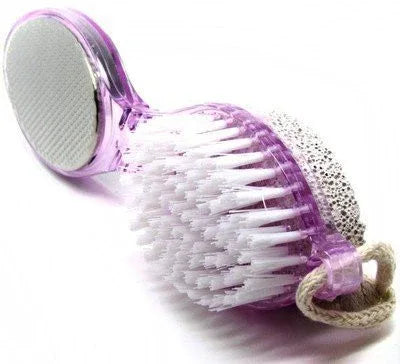 4 in 1 Multi-use Foot Care Brush Pumice Scrubber Pedicure Tool Set
