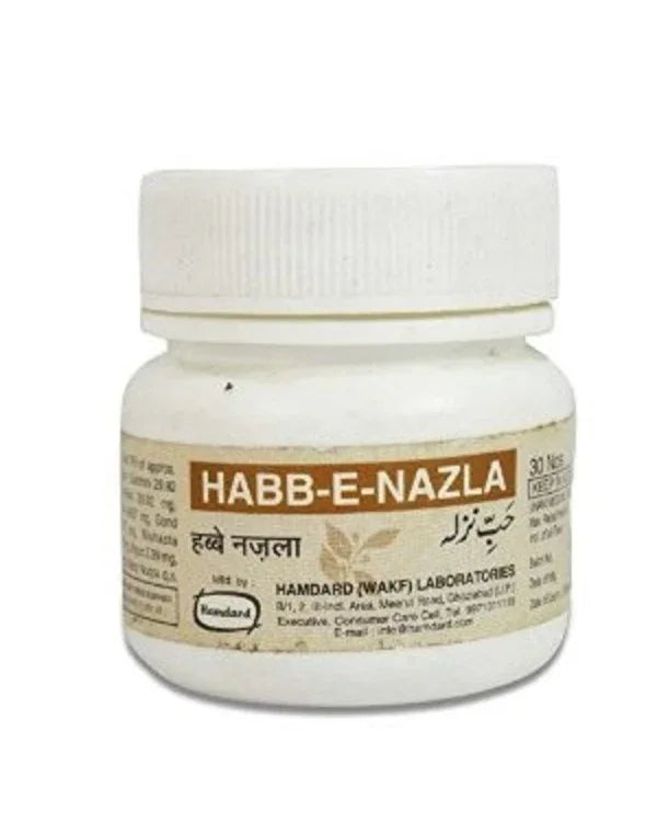 2 Pack Hamdard Habb-E-Nazla 30 pills
