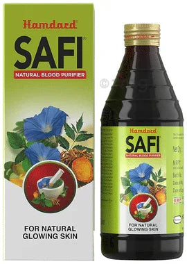 Hamdard Safi Natural Blood Purifier Syrup | For Natural Glowing Skin & Stomach Care bottle of 200 ml syrup