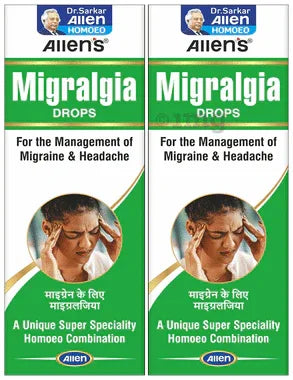 Allen Laboratories Migralgia Drops (30ml Each) combo pack of 2 bottles