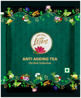 Eight Petals Lotus Anti Ageing Tea Herbal Infusion Sachet box of 15 sachets