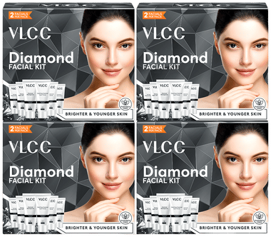 VLCC Facial Kit (60gm Each) Diamond combo pack of 4 packs