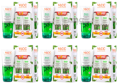 VLCC Neem Face Wash (150ml Each) Buy One Get One combo pack of 6 boxes